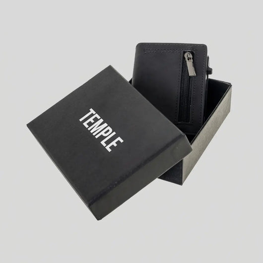 TEMPLE® Billetera de Cuero Genuino