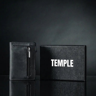 TEMPLE® Billetera de Cuero Genuino