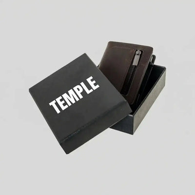 TEMPLE® Billetera de Cuero Genuino