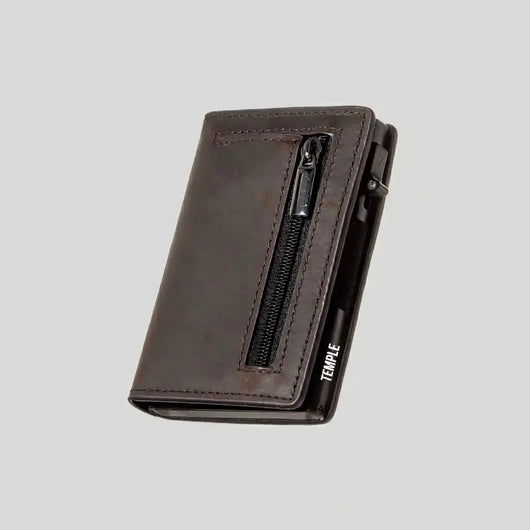 TEMPLE® Billetera de Cuero Genuino